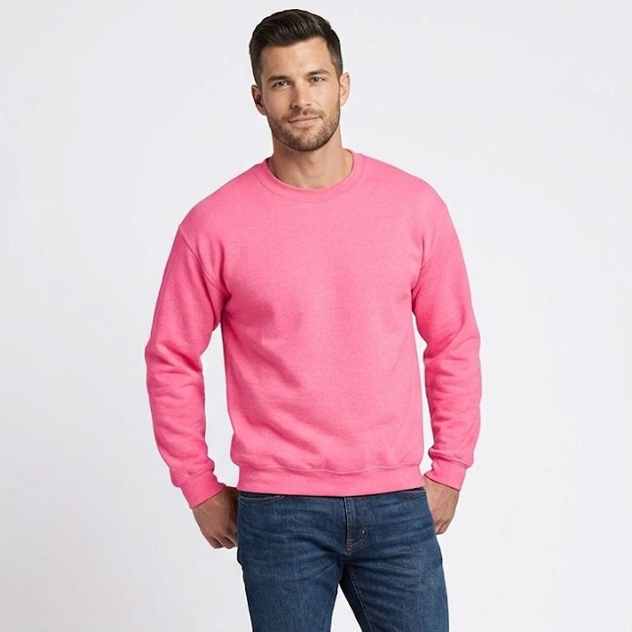 Gildan® Gildan Crewneck Long Sleeve Sweatshirt, Blank Heavy Blend Fleece Pullover